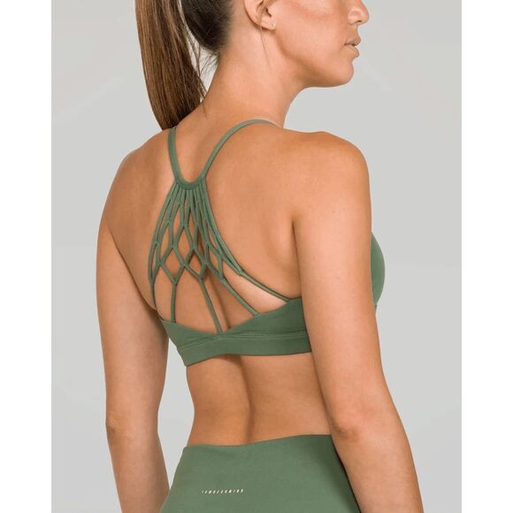IAB MFG NWT 'Namaste' Strappy Sports Bra in 'Hunter' Green Medium